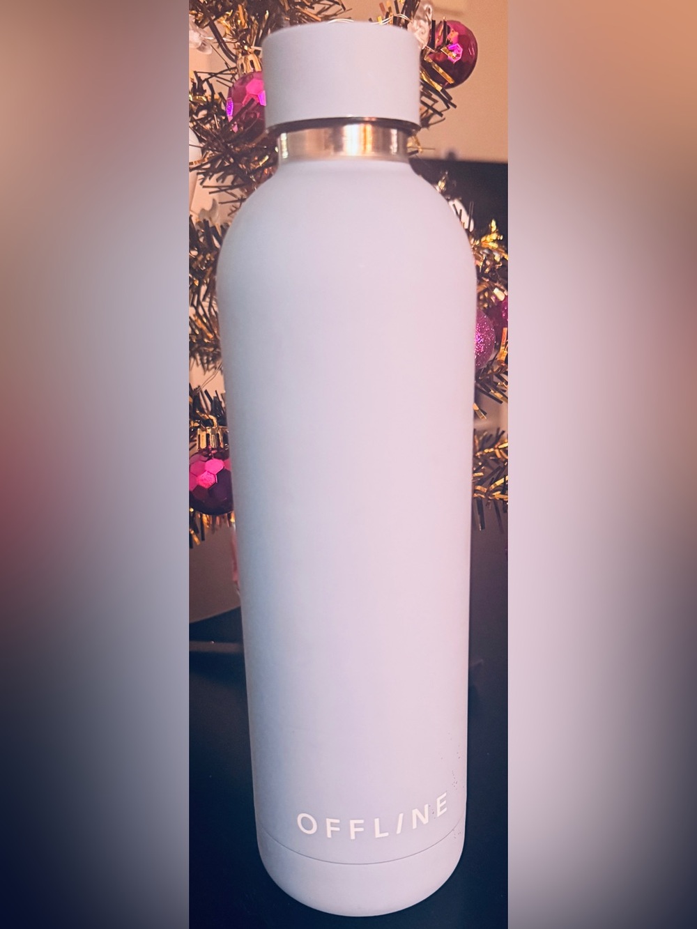 Aerie Matte Blue Ceramic Bottle